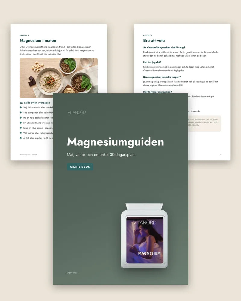 Magnesiumguiden, gratis e-bok som ingår i alla paket