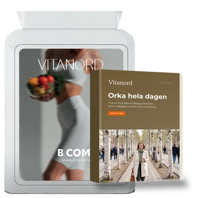 1 burk Vitanord B-komplex + gratis e-böcker