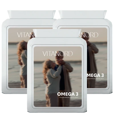 3 burkar Vitanord Omega-3